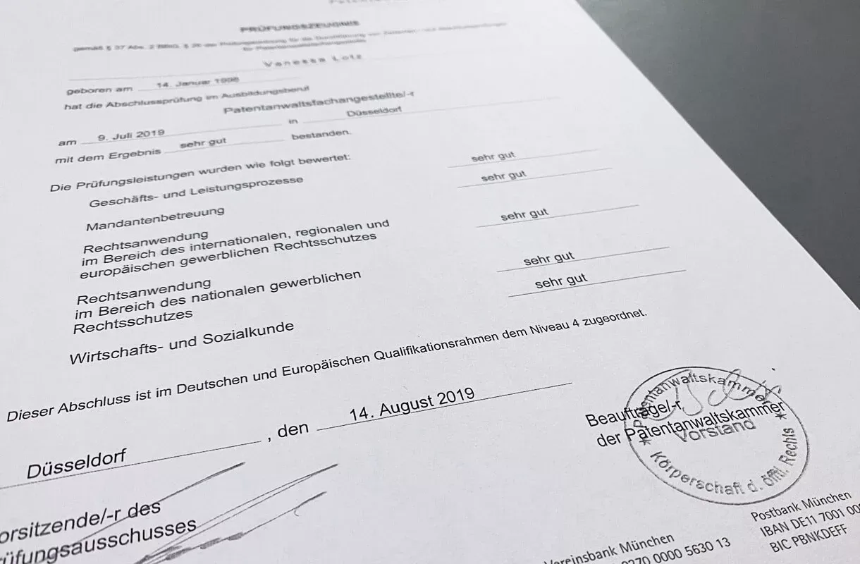 FWE-Auszubildende mit dem bundesweit besten Prüfungsergebnis